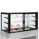 Diamond - Comptoir vitrine panoramique, ventilé, 4 niveaux, sans réserve - GRIS - CB10V-G5/P2