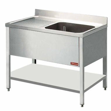 Diamond - Plonge 1 cuve 600x500xh325, égouttoir gauche - L1411S