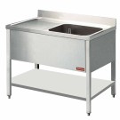 Diamond - Plonge 1 cuve 600x500xh325, égouttoir gauche - L1411S