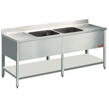 Diamond - Plonge 2 cuves et 2 égouttoirs - L2221