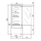 Diamond - Mural réfrigéré, ventilé avec groupe, 2 portes battantes - NIA09/B5-7-PV