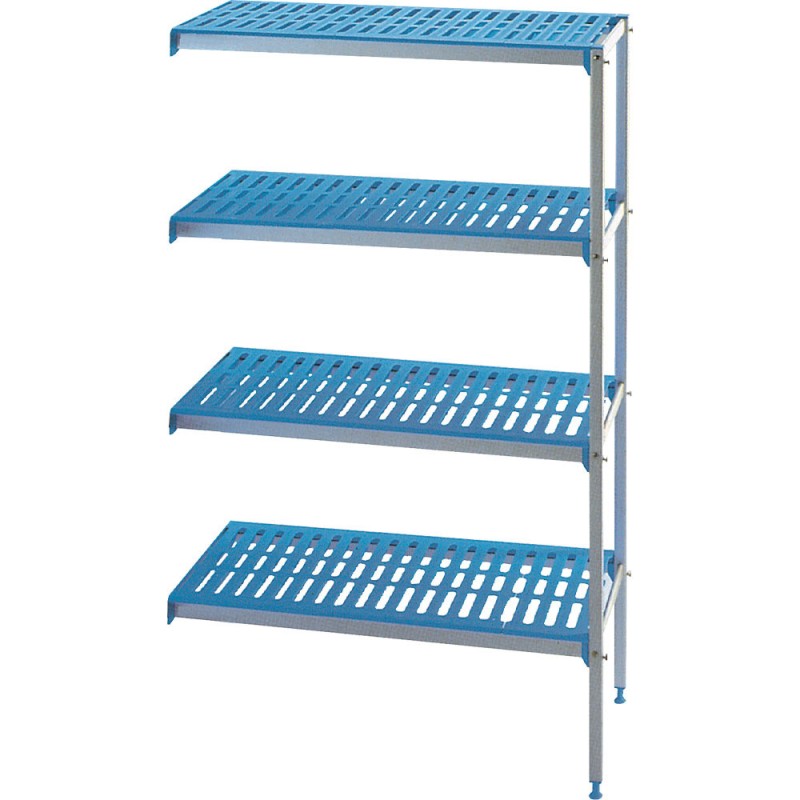 Diamond - Rayonnage angulaire en aluminium 4 niveaux "Modular Rack - RAA/074-4/EF