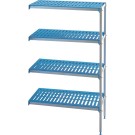 Diamond - Rayonnage angulaire en aluminium 4 niveaux "Modular Rack - RAA/074-4/EF