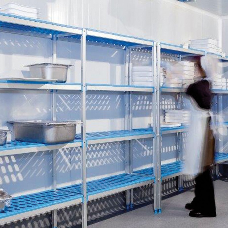 Diamond - Rayonnage angulaire en aluminium 4 niveaux "Modular Rack - RAA/074-4/EF