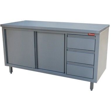 Diamond - Table sur armoire neutre et 3 tiroirs à droite - TA167CD/B
