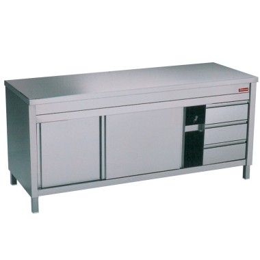 Diamond - Table sur armoire neutre et 3 tiroirs à droite - TA167CD/M