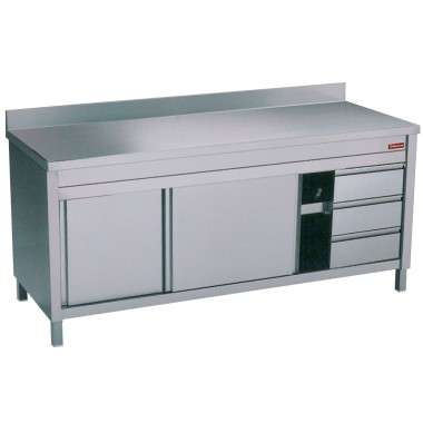 Diamond - Table sur armoire neutre et 3 tiroirs à droite - TA167CDA/M