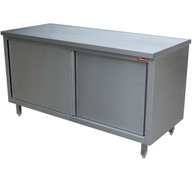 Diamond - Table armoire neutre, portes coulissantes, "traversante centrale - TAP127/B