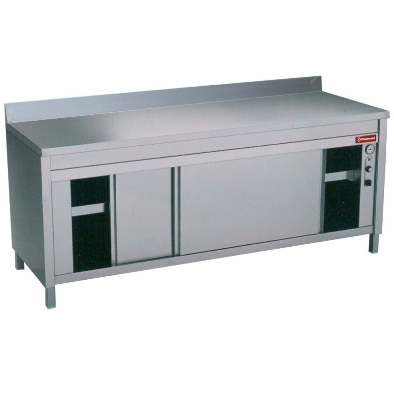 Diamond - Table  armoire chauffante portes coul. + ba - TE106A/M