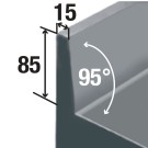 Diamond - Table  armoire chauffante portes coul. + ba - TE106A/M