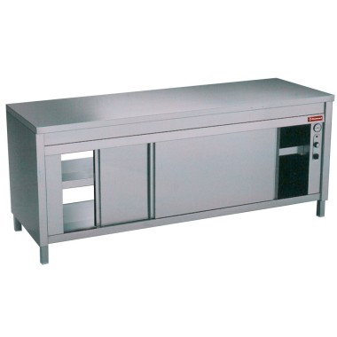 Diamond - Table sur armoire chauffante "traversante centrale - TEP127/M