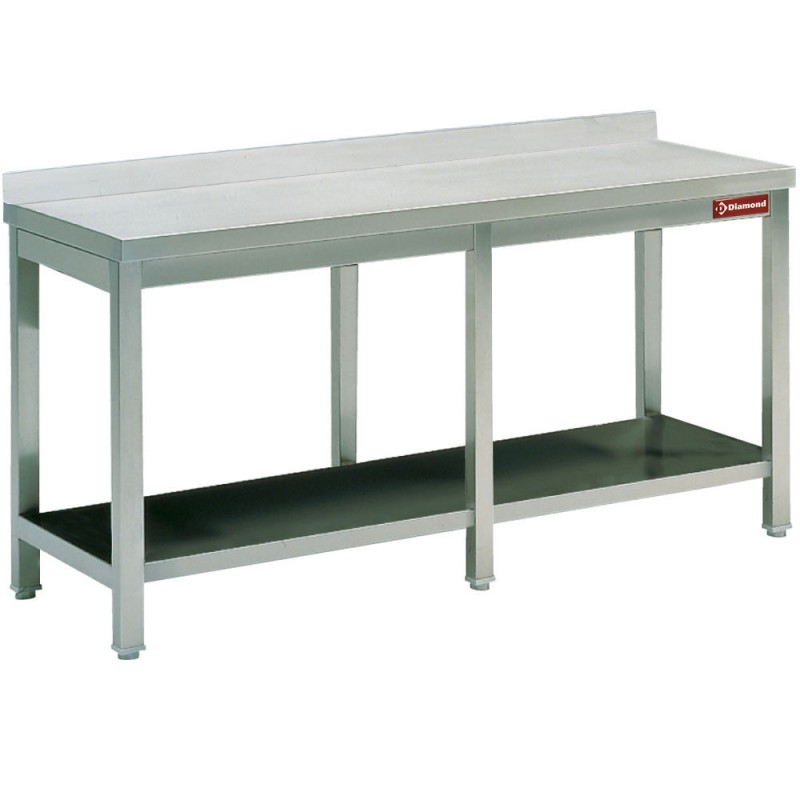 Diamond - Table de travail avec sous tablette + bord arrière - TL2261A