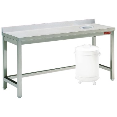 Diamond - Table à débarrasser avec vide ordure + ba - TS1070A