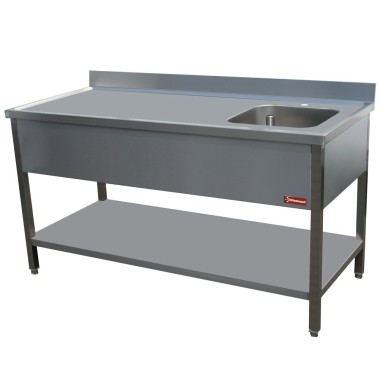 Diamond - Table de chef 1 cuve droite 400X400XH275 - TV1471DA