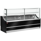 DIAMOND - Comptoir neutre vitre droite 90° sans réserve - OL104/B5-NN