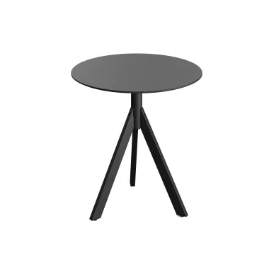 Table de bistrot ronde 700 mm - Pied pliant noir - Veba