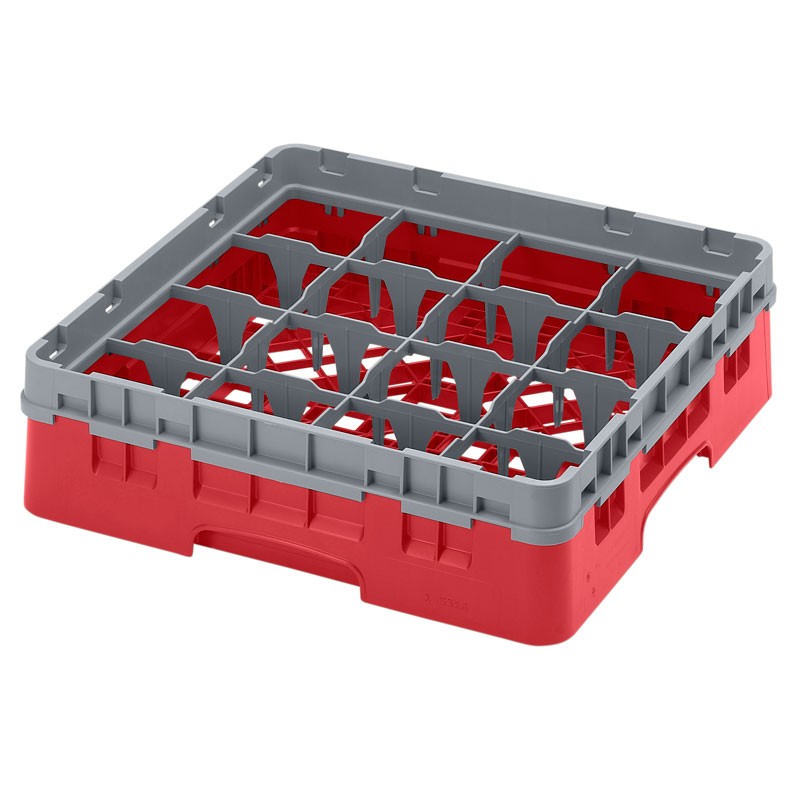 Dbmark - Casiers de lavage haut max 9.2 cm - 50 x 50 x 14.3 cm - Rouge - Lot de 5 - 16S318163