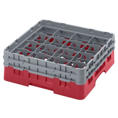 Dbmark - Casier de lavage haut max 13.3 cm - 50 x 50 x 18.4 cm - Groseille - Lot de 4 - 16S434416