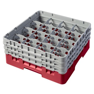 Dbmark - Casier de lavage haut max 17.4 cm - 50 x 50 x 22.5 cm - Groseille - Lot de 3 - 16S638416