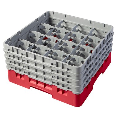 Dbmark - Casier de lavage haut max 21.5 cm - 50 x 50 x 26.7 cm - Rouge - Lot de 2 - 16S800163