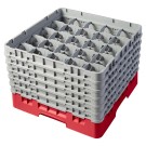 Dbmark - Casiers de lavage - 25 cases à verres haut max 29.8 cm - 50 x 50 x 34.9 cm - Rouge - Lot de 2 - 25S1114163
