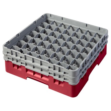 Dbmark - Casiers de lavage - Haut max 13.3 cm - 50 x 50 x 18.4 cm - Groseille - Lot de 4 - 49S434416