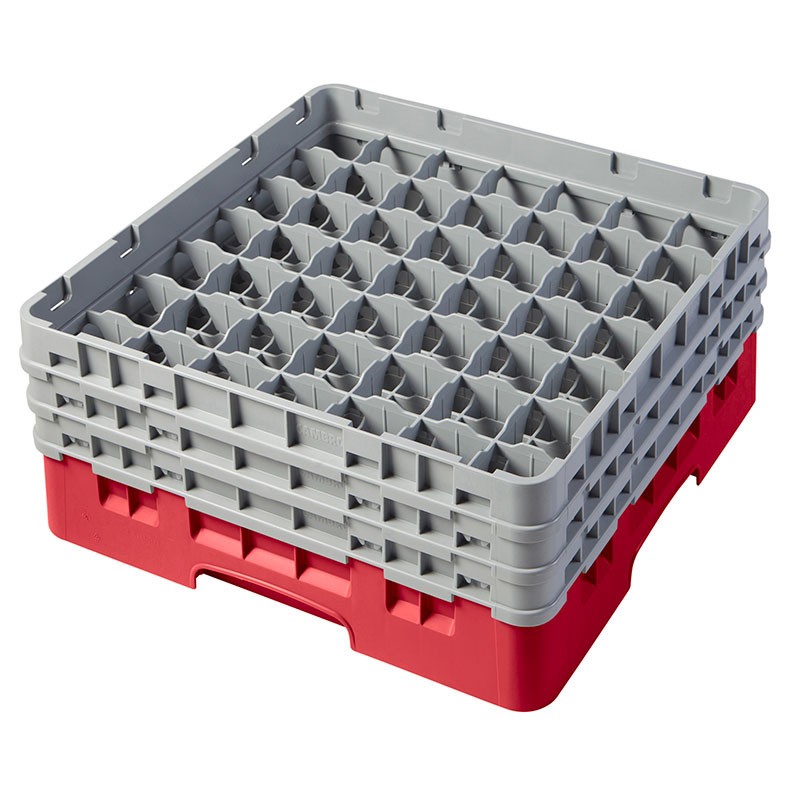 Dbmark - Casiers de lavage - Haut max 17.4 cm - 50 x 50 x 22.5 cm - Rouge Rosé - Lot de 3 - 49S638163