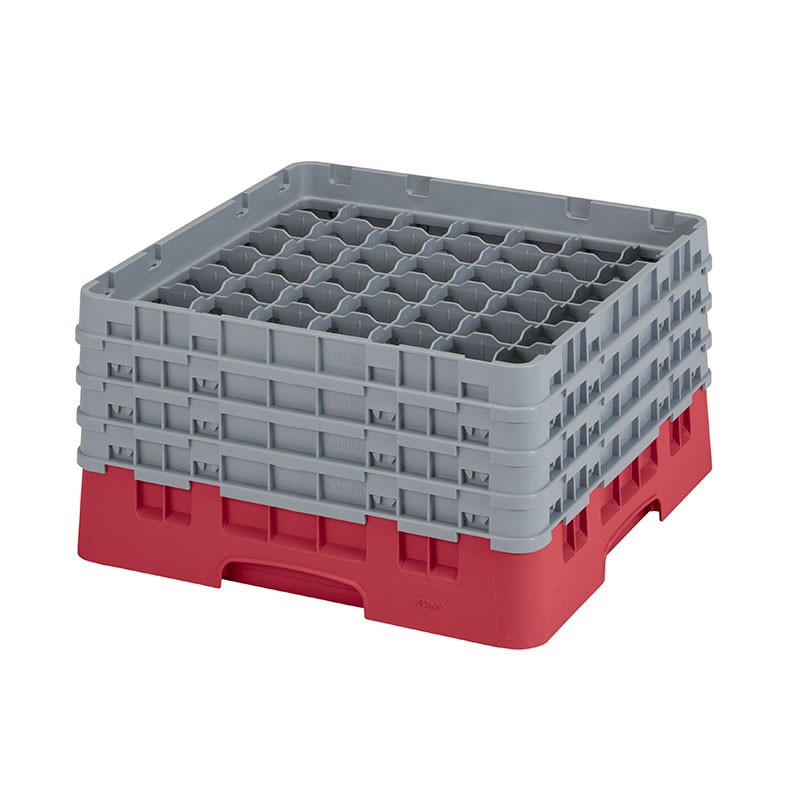 Dbmark - Casiers de lavage - 49 compartiments verres - Haut max 21.5 cm - 50 x 50 x 26.7 cm - Groseille - Lot de 2 - 49S800416
