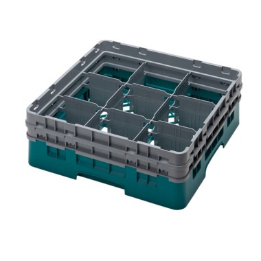 Dbmark - Casiers de lavage - 9 compartiments verres - Haut max 13.3 cm - 50 x 50 x 18.4 cm - Lot de 4 - 9S434414
