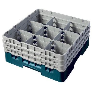 Dbmark - Casiers de lavage - 9 compartiments verres - Haut max 17.4 cm - 50 x 50 x 22.5 cm - Lot de 3 - 9S638414