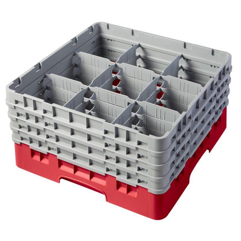 Dbmark - Casiers de lavage - 9 compartiments verres - Haut max 21.5 cm - 50 x 50 x 26.7 cm - Lot de 2 - 9S800163