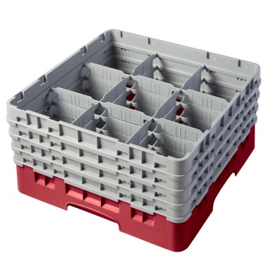 Dbmark - Casiers de lavage - 9 compartiments verres - Haut max 21.5 cm - 50 x 50 x 26.7 cm - Lot de 2 - 9S800416