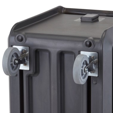 Dbmark - Chariot de service 2 roues fixes 2 pivotantes à frein - 60.3 x 105.4 x 94.3 cm - Gris Anthracite - SC337615