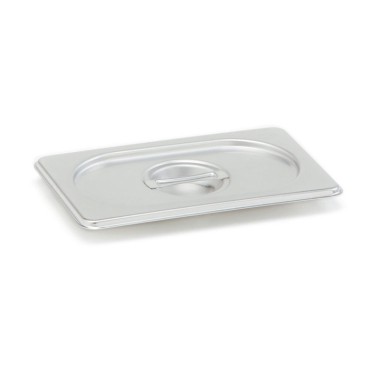 Dbmark - Couvercle plat GN 1/4 - 16.2 x 26.5 cm - Inox - Lot de 6 - GNL14000