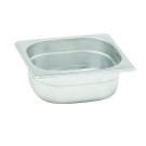 Dbmark - Bac GN 1/6 65mm - 16.2 x 17.6 x 6.5 cm - Inox - Lot de 6 - GNP16065