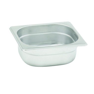 Dbmark - Bac GN 1/6 100mm - 16.2 x 17.6 x 10 cm - Inox - Lot de 6 - GNP16100