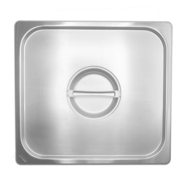 Dbmark - Couvercle plat GN 2/3 - 32.5 x 35.4 cm - Inox - Lot de 6 - GNL23000