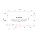COMBISTEEL - Chambre froide positive/négative 2700x1500x2200 - 120 mm