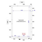 COMBISTEEL - Chambre froide avec groupe négatif 1500x2400x2010
