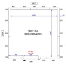 COMBISTEEL - Chambre froide positive/negative 2400x2400x2200