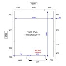 COMBISTEEL - Chambre froide avec groupe négatif 1800x2100x2010