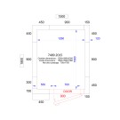 COMBISTEEL - Chambre froide positive/negative 1500x1800x2200 - 120 mm
