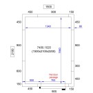 COMBISTEEL - Chambre froide positive/negative 1500x2100x2200
