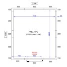COMBISTEEL - Chambre froide positive/negative 2100x2400x2200