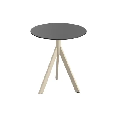 Table de bistrot ronde 700 mm - Pied pliable sable - Veba