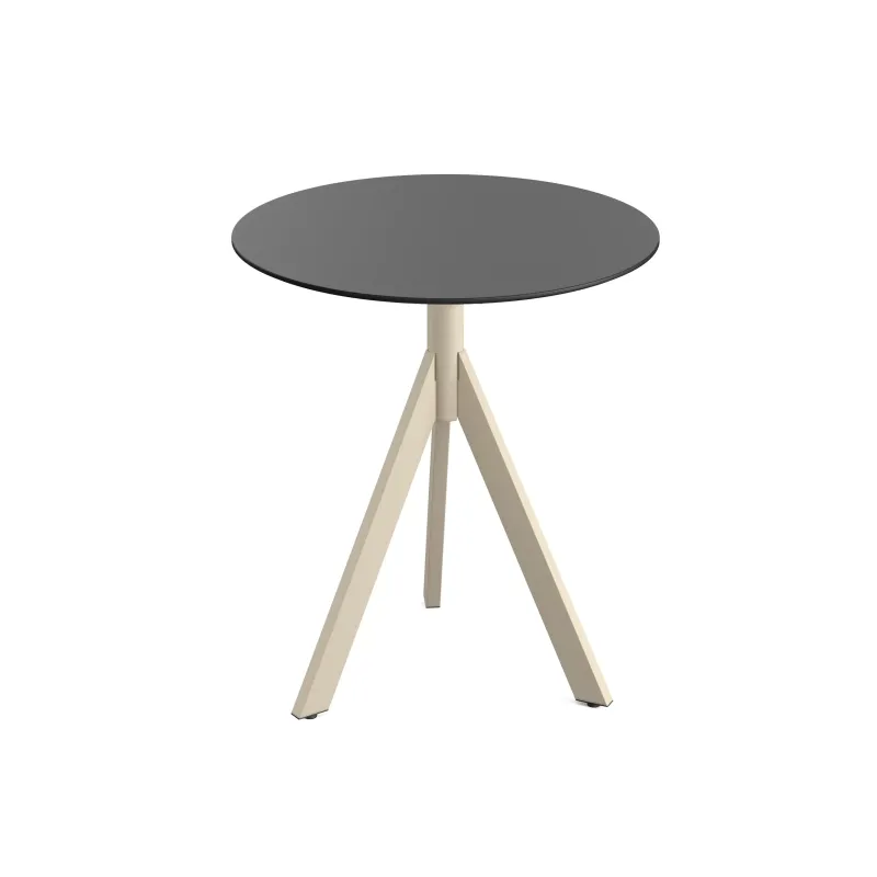Table de bistrot ronde 700 mm - Pied pliable sable - Veba