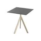 Table de bistrot carrée 700 x 700 - Pied pliable sable - Veba