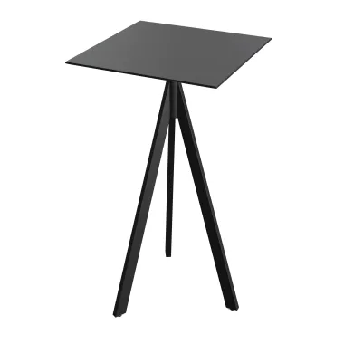 Mange debout carré 700 x 700 - Pied pliable noir - Veba