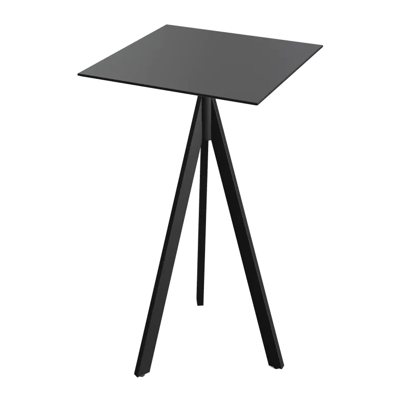 Mange debout carré 700 x 700 - Pied pliable noir - Veba