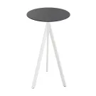 Mange debout rond 700 mm - Pied pliant blanc - Veba